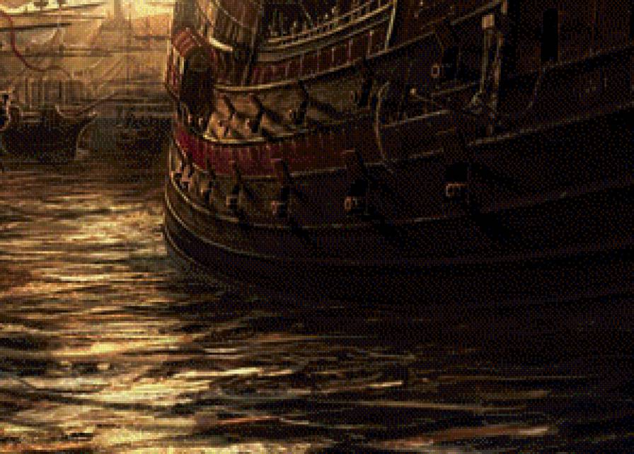 "Морской бой" часть 4 низ - море, корабли - предпросмотр