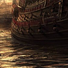 Схема вышивки «"Морской бой" часть 4 низ»