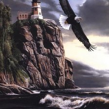 Схема вышивки «Парящий над морем»