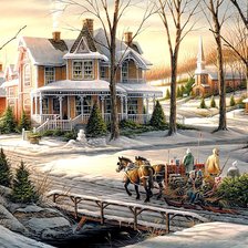 Схема вышивки «Праздник к нам приходит»