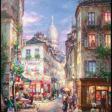 Схема вышивки «Городской пейзаж»