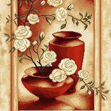 Схема вышивки «натюрморт с цветами»