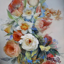 Схема вышивки «букет»