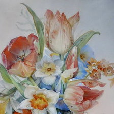 Схема вышивки «букет часть 1»