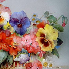 Схема вышивки «букетик часть 2»