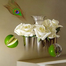 Схема вышивки «воздушная живопись»