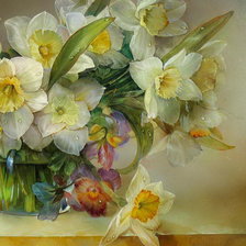 Схема вышивки «весенний букет часть 2»