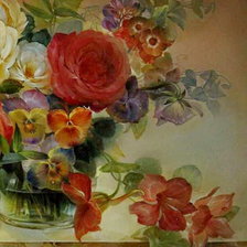 Схема вышивки «летний букет часть 2»