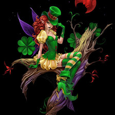 Схема вышивки «лепрекон»