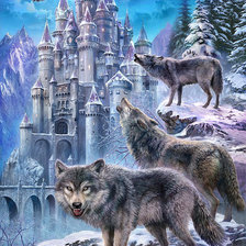 Схема вышивки «стражи замка»