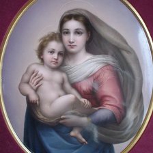 Схема вышивки «мадонна с младенцем»