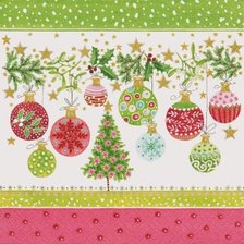 Схема вышивки «новогодние шары»