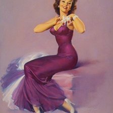 Схема вышивки «девушка»