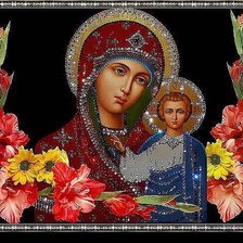 Схема вышивки «Богоматерь»