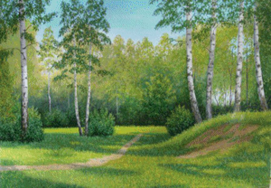 Серия "Летний пейзаж" - пейзаж, лето, тропинка - предпросмотр