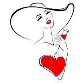 Схема вышивки «дама в шляпе»