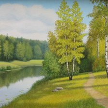 Схема вышивки «Серия "Летний пейзаж"»