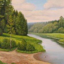 Схема вышивки «Серия "Летний пейзаж"»