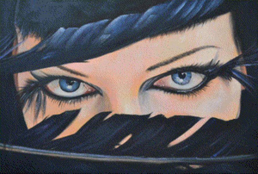 взляд - красота женщины, картины, девушка, женщины, картина, женщина - предпросмотр