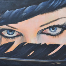 Схема вышивки «взляд»