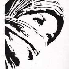 Схема вышивки «Девушка»