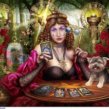 Схема вышивки «гадалка»