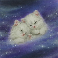 Схема вышивки «котята»