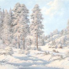 Схема вышивки «волшебница зима»