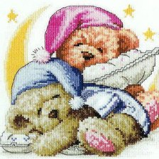 Схема вышивки «мишки 200»