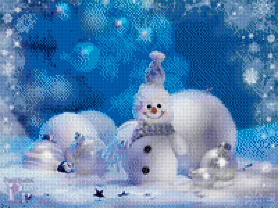 серия "новый год" - снеговик - предпросмотр