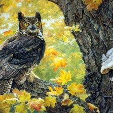 Схема вышивки «В осеннем лесу»