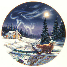 Схема вышивки «Серия "Зимний пейзаж"»