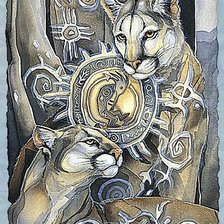 Схема вышивки «Тотем "Пумы"»