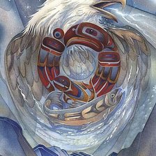 Схема вышивки «Тотем "Орел"»