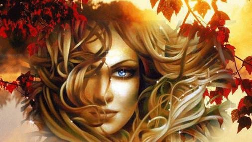 Девушка-осень - девушки - оригинал