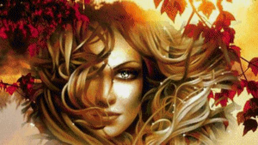 Девушка-осень - девушки - предпросмотр