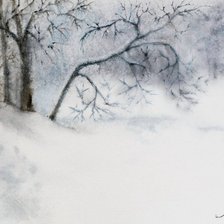 Схема вышивки «пушистый снег монохром»