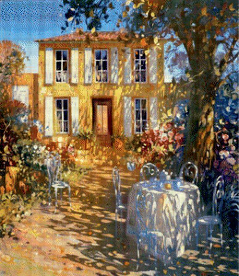 Солнечный день - лето, солнце, дом - предпросмотр