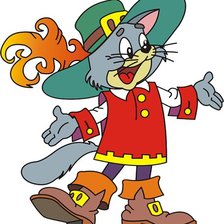 Схема вышивки «кот в сапогах»