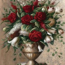 Схема вышивки «букет цветов»