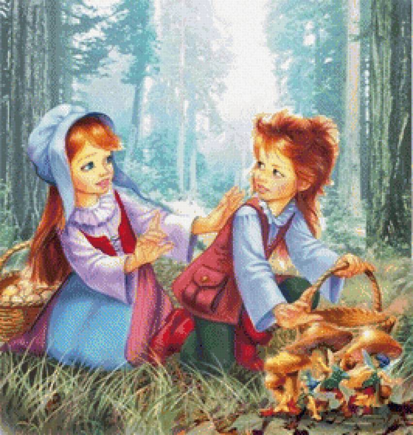 в лесу - дети - предпросмотр