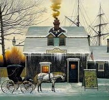 Схема вышивки «зимний пейзаж»