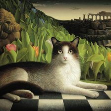 Схема вышивки «Шахматистка»