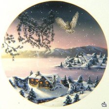 Схема вышивки «Серия "Зимний пейзаж"»