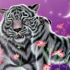 Схема вышивки «Тигры»