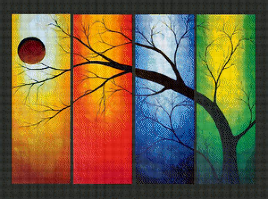 времена года - полиптих - предпросмотр