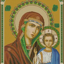 Схема вышивки «Казанская»