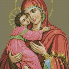 Схема вышивки «богородица»