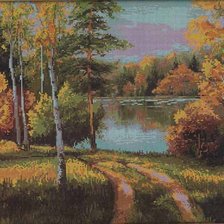 Схема вышивки «у озера»