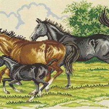 Схема вышивки «лошади»